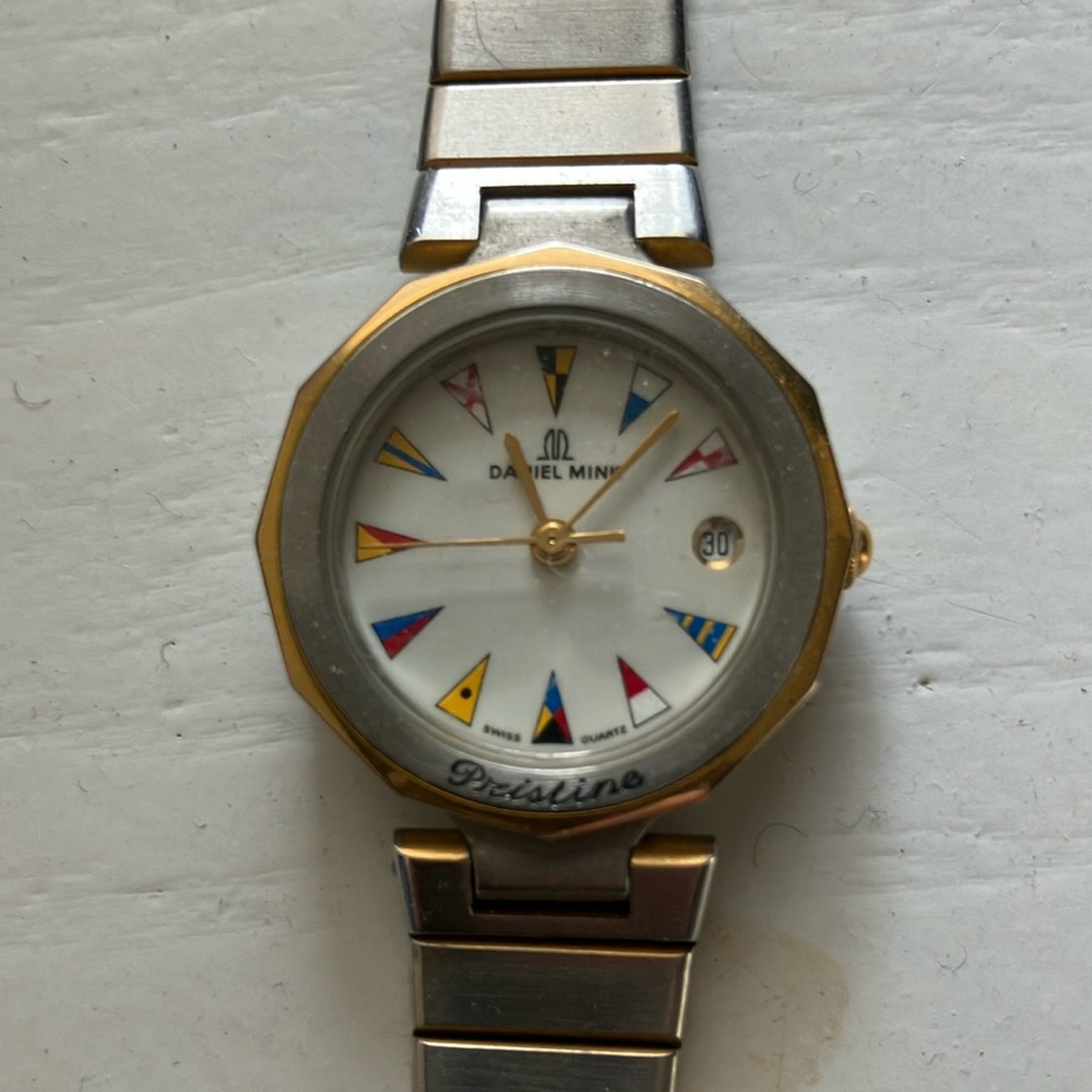 Daniel mink vintage nautical watch